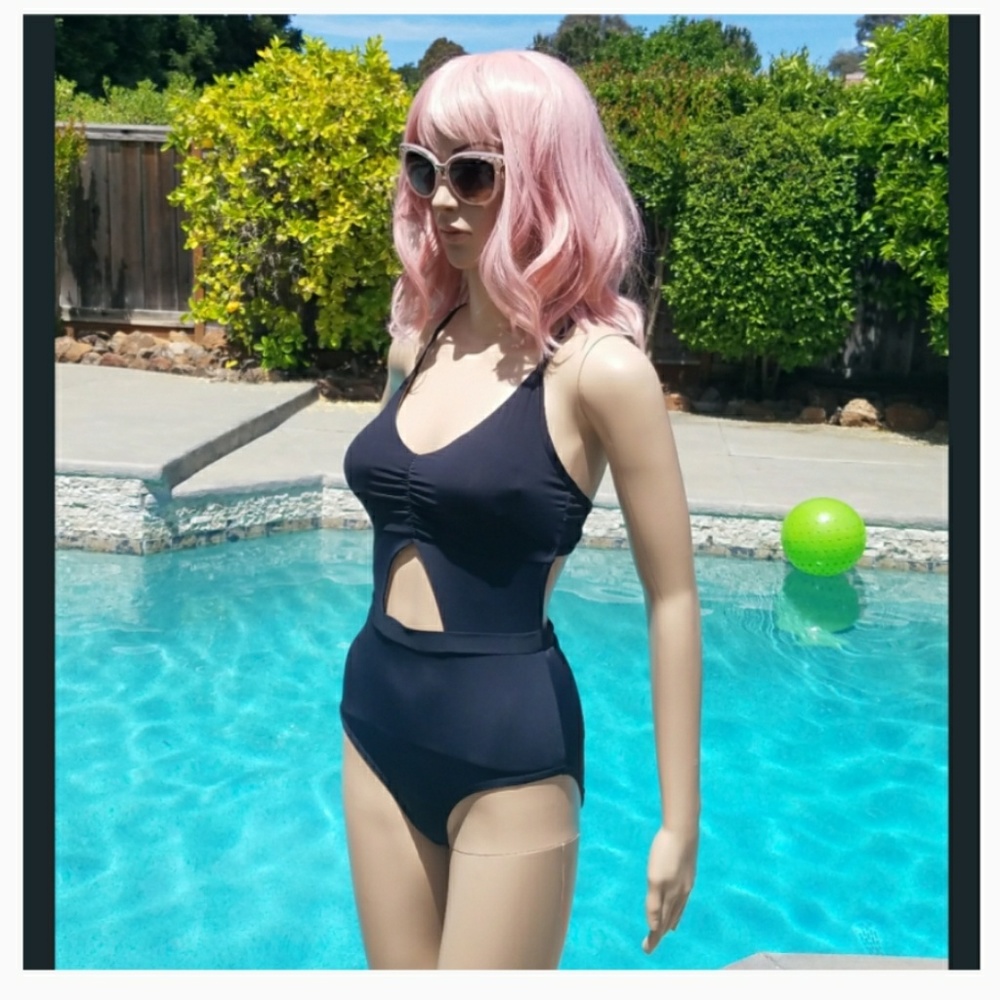 XS TART COLLECTIONS Black One Piece Swimsuit